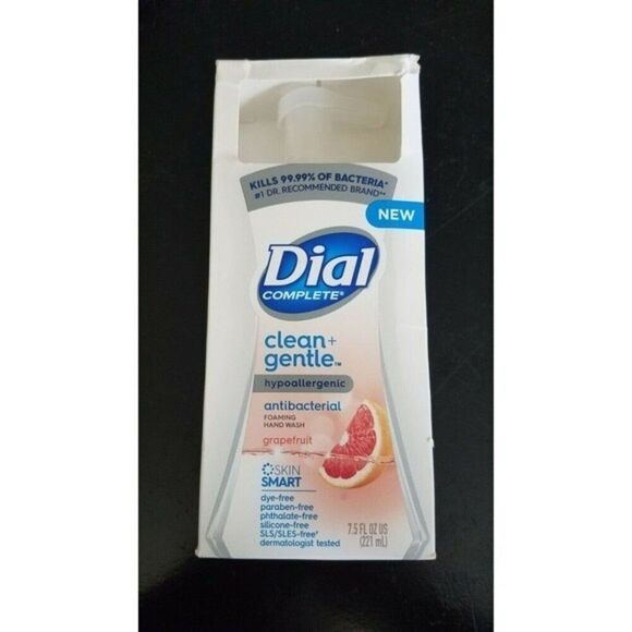 Dial Complete Clean Gentle Foaming Hand Wash Grapefruit Hypoallergenic 7.5 fl oz - Picture 1 of 7